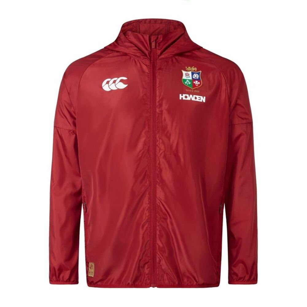 Canterbury Mens British And Irish Lions 2024 Raincoat / Red Dahlia
